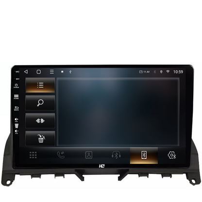 Navigatie HUB64 Mercedes Benz C-Class W204 (2006-2012), 4GB RAM, Android, Quadcore, DSP, GPS, Wi-FI, Carplay, Android Auto, USB, Bluetooth, Waze, Touchscreen, 9 inch