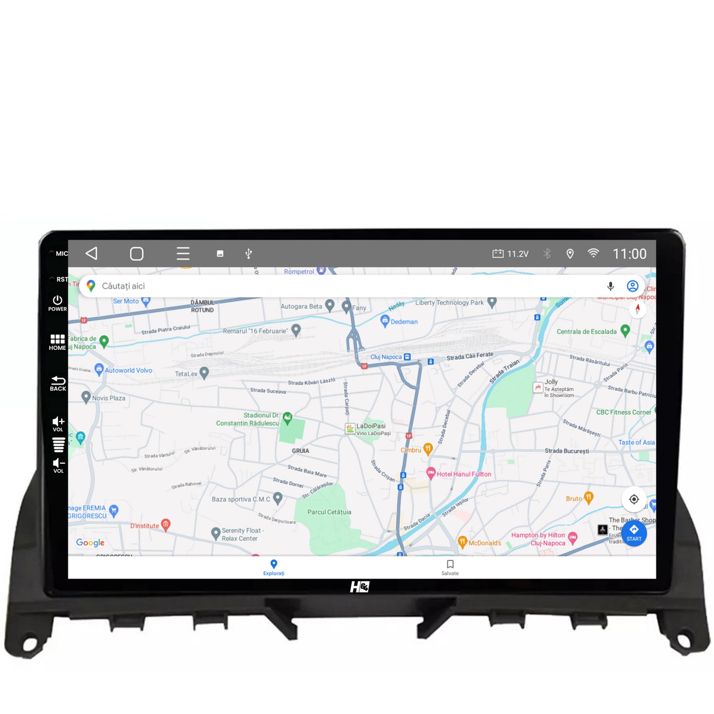 Navigatie HUB64 Mercedes Benz C-Class W204 (2006-2012), 8GB RAM, Android, Octacore, Slot Sim 4G, DSP, GPS, Wi-FI, Carplay, Android Auto, USB, Bluetooth, Waze, Touchscreen, 9 Inch