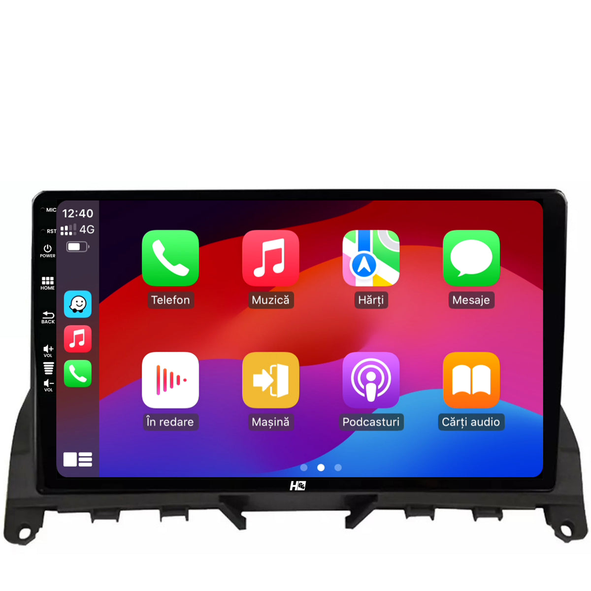 Navigatie HUB64 Mercedes Benz C-Class W204 (2006-2012), 8GB RAM, Android, Octacore, Slot Sim 4G, DSP, GPS, Wi-FI, Carplay, Android Auto, USB, Bluetooth, Waze, Touchscreen, 9 Inch