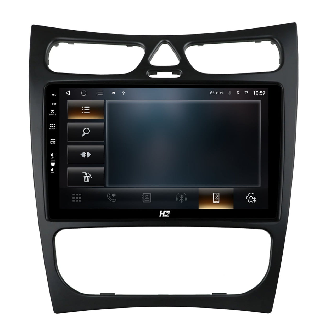 Navigatie HUB64 Mercedes Benz CLK W209 (2000-2005), 4GB RAM, Android, Octacore, Slot Sim 4G, DSP, GPS, Wi-FI, Carplay, Android Auto, USB, Bluetooth, Waze, Touchscreen, 9 inch