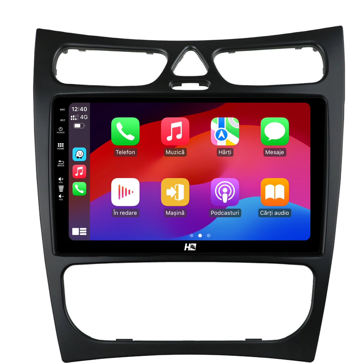 Navigatie HUB64 Mercedes Benz CLK W209 (2000-2005), 6GB RAM, Android, Octacore, Slot Sim 4G, DSP, GPS, Wi-FI, Carplay, Android Auto, USB, Bluetooth, Waze, Touchscreen, 9 Inch