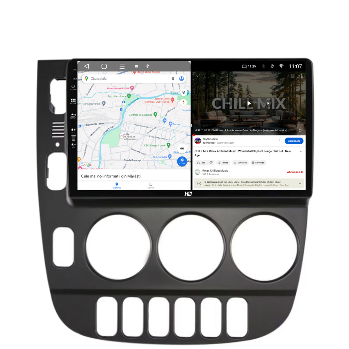 Navigatie HUB64 Mercedes Benz ML W163 (1998-2005), 2GB RAM, Android, GPS, Wi-FI, Carplay, Android Auto, USB, Bluetooth, Radio, Waze, Touchscreen, 9 inch