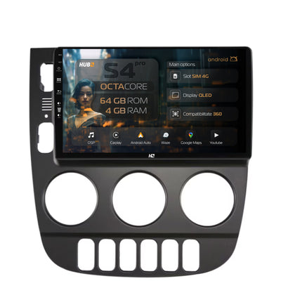 Navigatie HUB64 Mercedes Benz ML W163 (1998-2005), 4GB RAM, Android, Octacore, Slot Sim 4G, DSP, GPS, Wi-FI, Carplay, Android Auto, USB, Bluetooth, Waze, Touchscreen, 9 inch