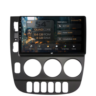 Navigatie HUB64 Mercedes Benz ML W163 (1998-2005), 4GB RAM, Android, Quadcore, DSP, GPS, Wi-FI, Carplay, Android Auto, USB, Bluetooth, Waze, Touchscreen, 9 inch