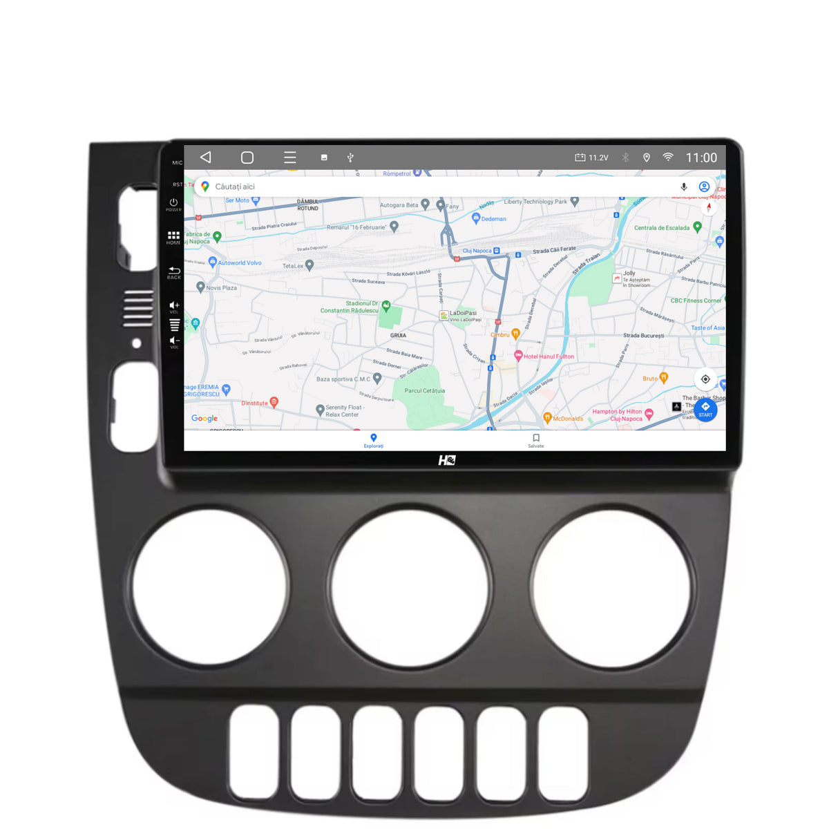 Navigatie HUB64 Mercedes Benz ML W163 (1998-2005), 4GB RAM, Android, Quadcore, DSP, GPS, Wi-FI, Carplay, Android Auto, USB, Bluetooth, Waze, Touchscreen, 9 inch