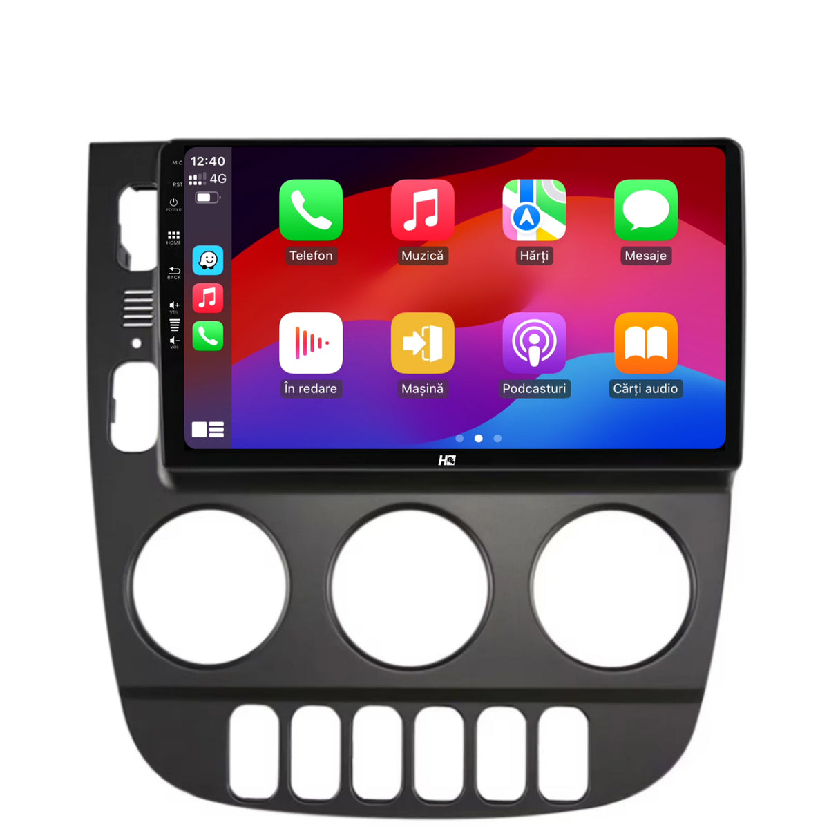 Navigatie HUB64 Mercedes Benz ML W163 (1998-2005), 8GB RAM, Android, Octacore, Slot Sim 4G, DSP, GPS, Wi-FI, Carplay, Android Auto, USB, Bluetooth, Waze, Touchscreen, 9 Inch