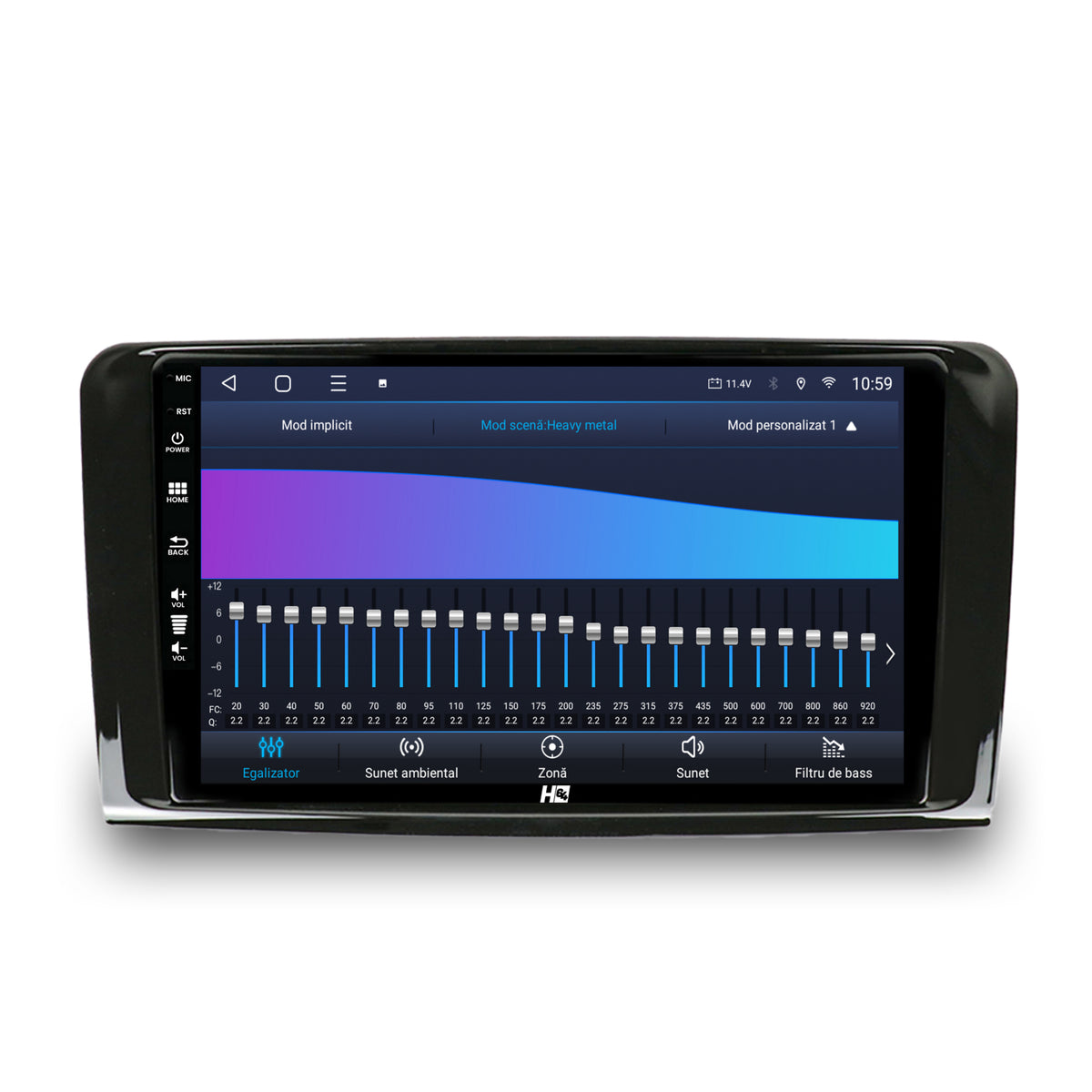 Navigatie HUB64 Mercedes Benz ML W164 / GL X164, 4GB RAM, Android, Octacore, Slot Sim 4G, DSP, GPS, Wi-FI, Carplay, Android Auto, USB, Bluetooth, Waze, Touchscreen, 9 inch