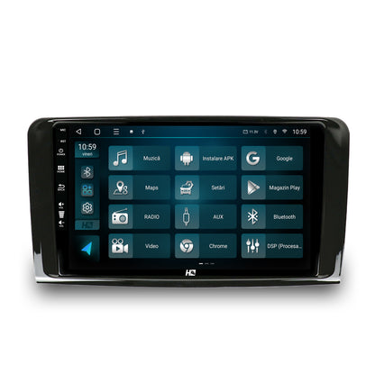 Navigatie HUB64 Mercedes Benz ML W164 / GL X164, 2GB RAM, Android, Quadcore, DSP, GPS, Wi-FI, Carplay, Android Auto, USB, Bluetooth, Waze, Touchscreen, 9 inch