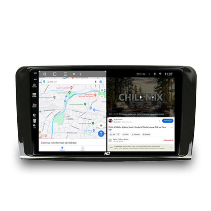Navigatie HUB64 Mercedes Benz ML W164 / GL X164, 4GB RAM, Android, Quadcore, DSP, GPS, Wi-FI, Carplay, Android Auto, USB, Bluetooth, Waze, Touchscreen, 9 inch