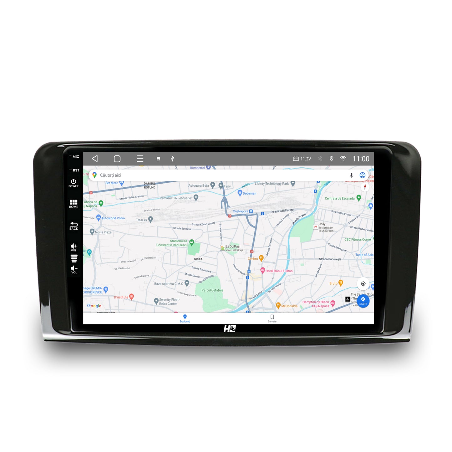 Navigatie HUB64 Mercedes Benz ML W164 / GL X164, 2GB RAM, Android, Quadcore, DSP, GPS, Wi-FI, Carplay, Android Auto, USB, Bluetooth, Waze, Touchscreen, 9 inch