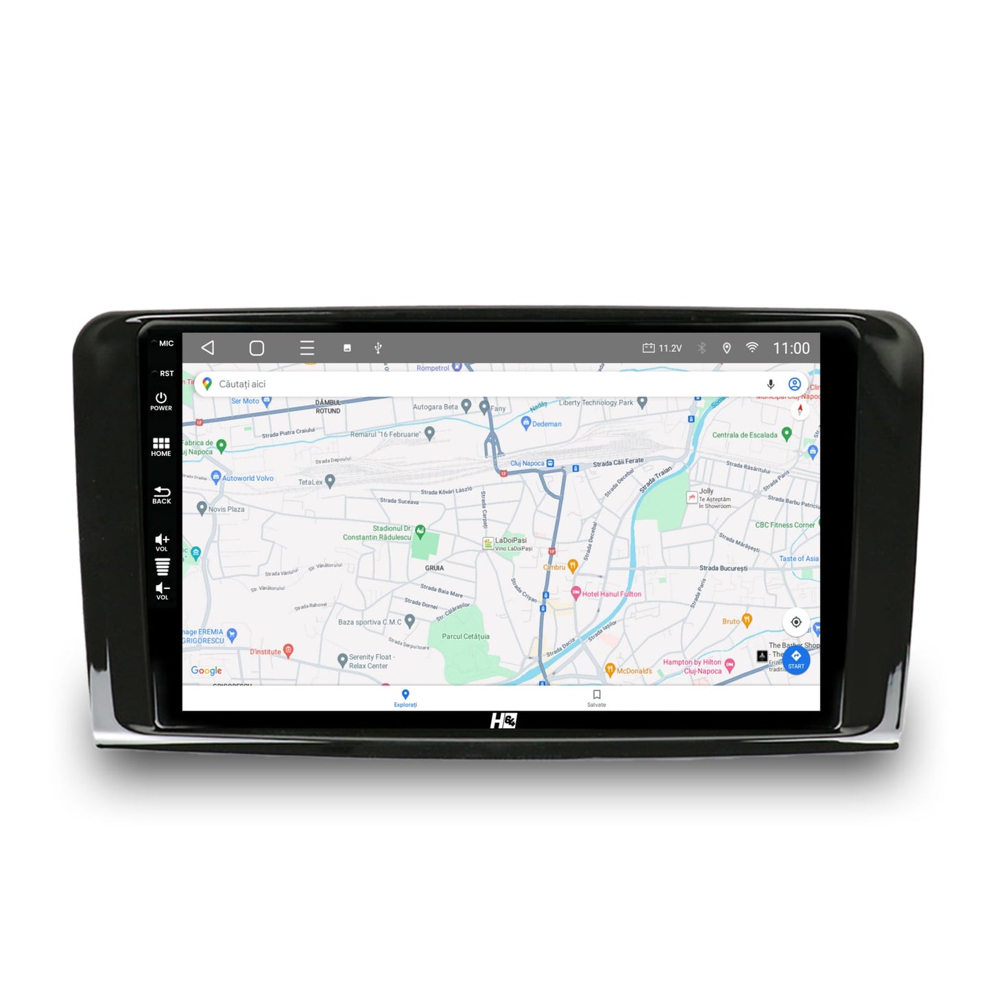 Navigatie HUB64 Mercedes Benz ML W164 / GL X164, 8GB RAM, Android, Octacore, Slot Sim 4G, DSP, GPS, Wi-FI, Carplay, Android Auto, USB, Bluetooth, Waze, Touchscreen, 9 Inch