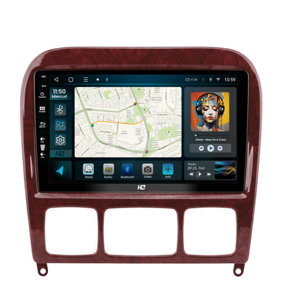 Navigatie HUB64 Mercedes Benz S-Class (1998-2005), 2GB RAM, Android, GPS, Wi-FI, Carplay, Android Auto, USB, Bluetooth, Radio, Waze, Touchscreen, 9 inch