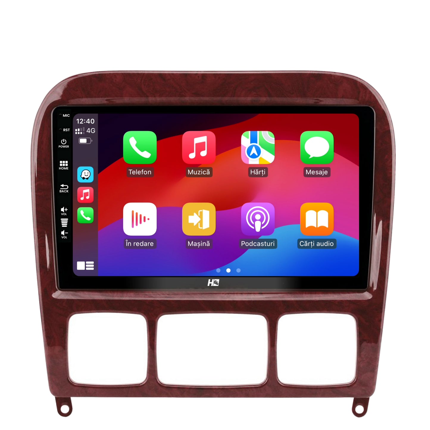 Navigatie HUB64 Mercedes Benz S-Class (1998-2005), 4GB RAM, Android, Octacore, Slot Sim 4G, DSP, GPS, Wi-FI, Carplay, Android Auto, USB, Bluetooth, Waze, Touchscreen, 9 inch