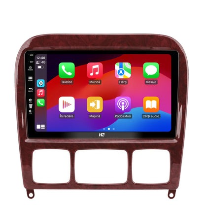 Navigatie HUB64 Mercedes Benz S-Class (1998-2005), 4GB RAM, Android, Quadcore, DSP, GPS, Wi-FI, Carplay, Android Auto, USB, Bluetooth, Waze, Touchscreen, 9 inch