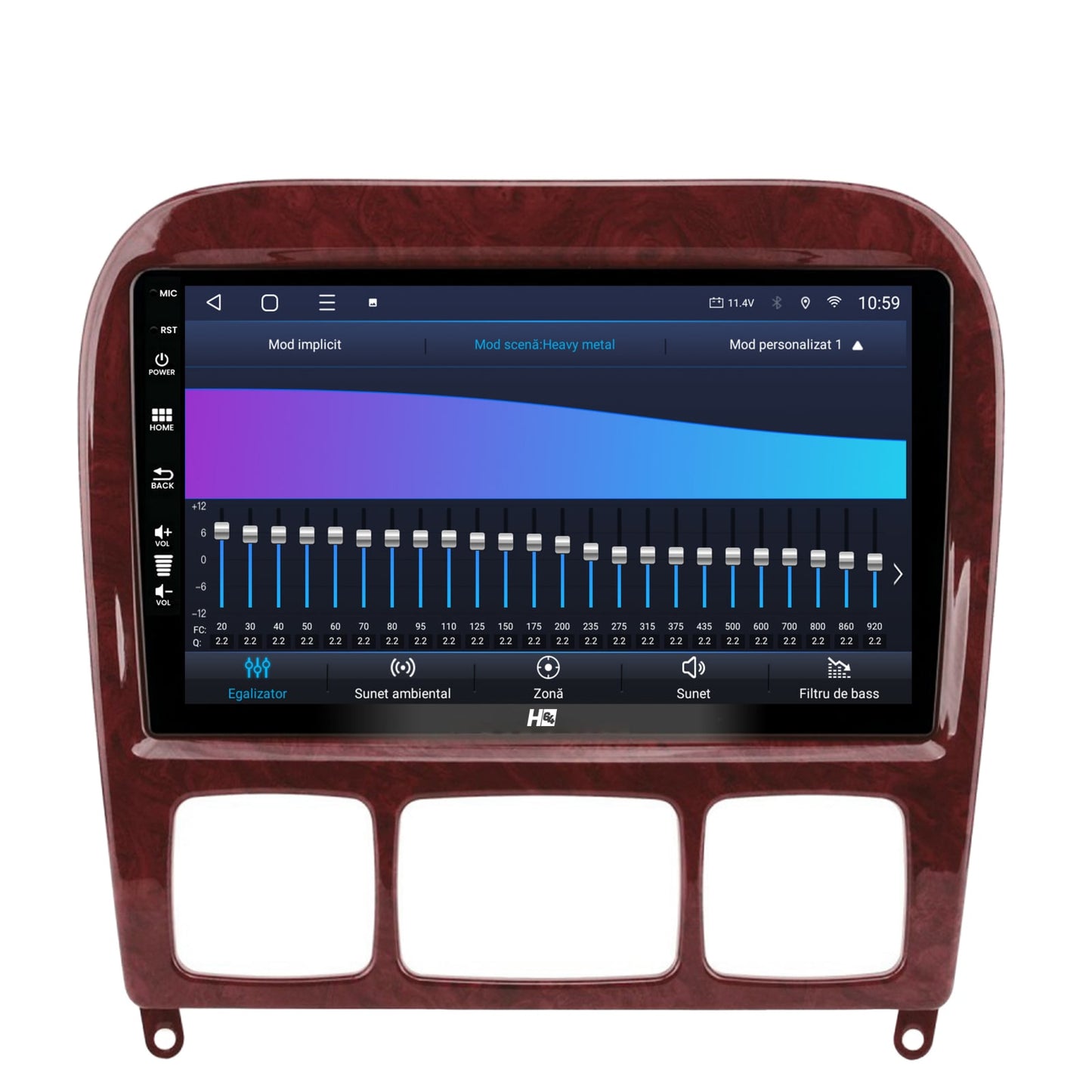 Navigatie HUB64 Mercedes Benz S-Class (1998-2005), 4GB RAM, Android, Octacore, Slot Sim 4G, DSP, GPS, Wi-FI, Carplay, Android Auto, USB, Bluetooth, Waze, Touchscreen, 9 inch