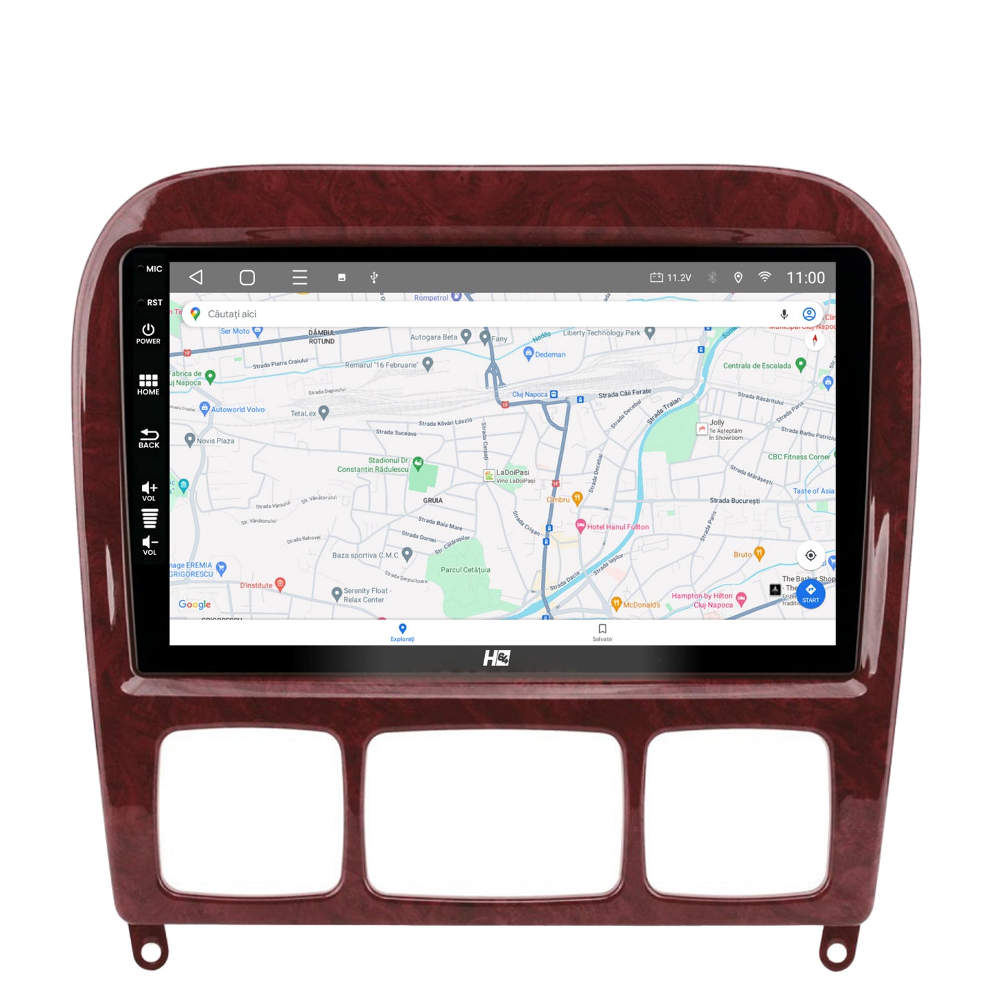 Navigatie HUB64 Mercedes Benz S-Class (1998-2005), 4GB RAM, Android, Octacore, Slot Sim 4G, DSP, GPS, Wi-FI, Carplay, Android Auto, USB, Bluetooth, Waze, Touchscreen, 9 inch