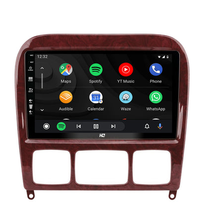 Navigatie HUB64 Mercedes Benz S-Class (1998-2005), 6GB RAM, Android, Octacore, Slot Sim 4G, DSP, GPS, Wi-FI, Carplay, Android Auto, USB, Bluetooth, Waze, Touchscreen, 9 Inch