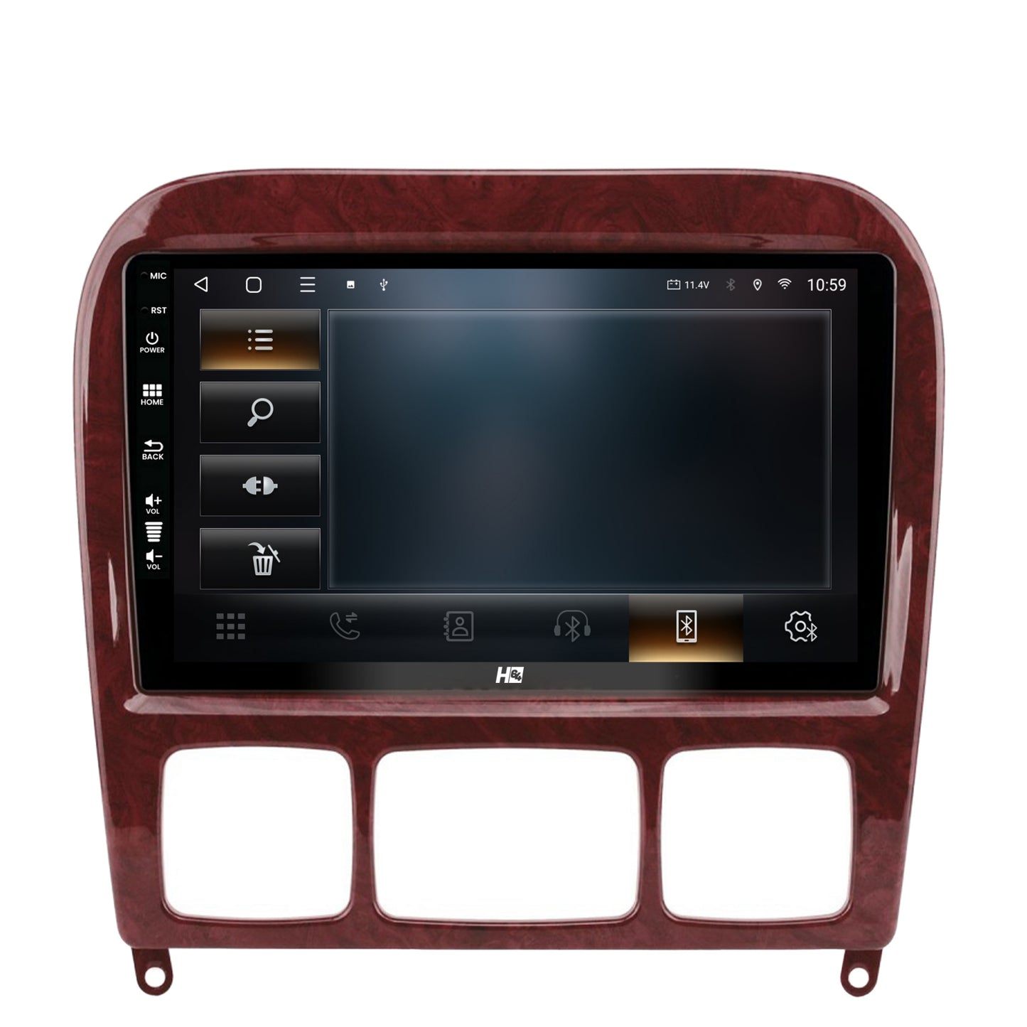 Navigatie HUB64 Mercedes Benz S-Class (1998-2005), 8GB RAM, Android, Octacore, Slot Sim 4G, DSP, GPS, Wi-FI, Carplay, Android Auto, USB, Bluetooth, Waze, Touchscreen, 9 Inch