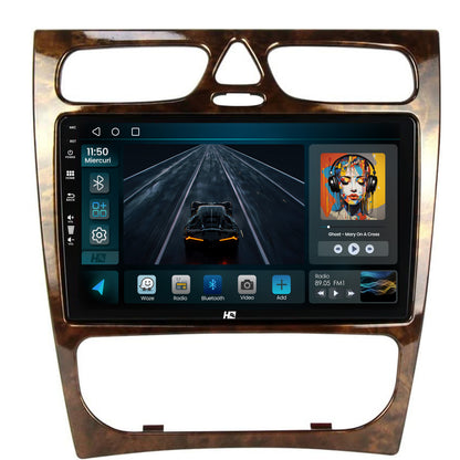 Navigatie HUB64 Benz C Class (W203) (2002-2004), 2GB RAM, Android, GPS, Wi-FI, Carplay, Android Auto, USB, Bluetooth, Radio, Waze, Touchscreen, 9 inch