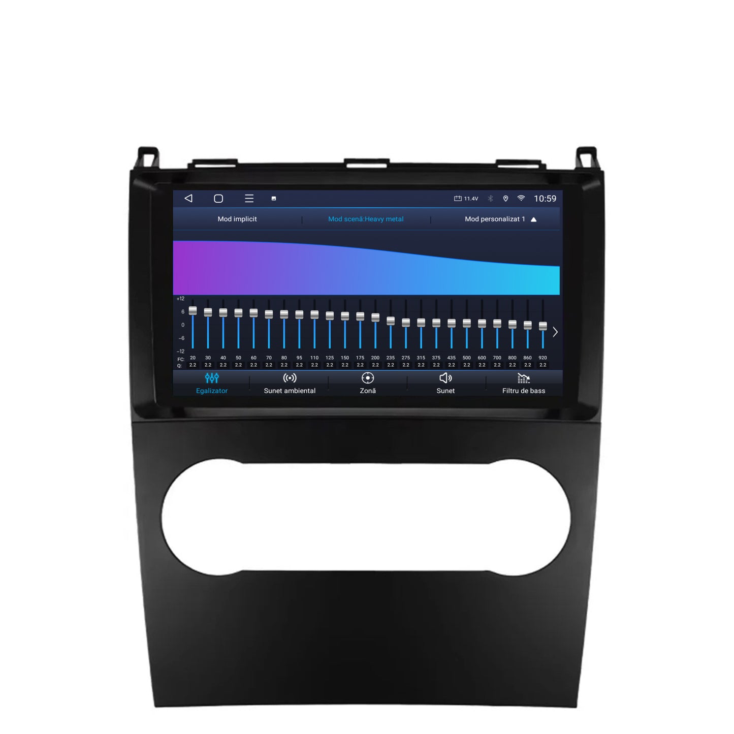 Navigatie HUB64 Mercedes Benz A/B Class (2004-2011), 4GB RAM, Android, Octacore, Slot Sim 4G, DSP, GPS, Wi-FI, Carplay, Android Auto, USB, Bluetooth, Waze, Touchscreen, 9 inch