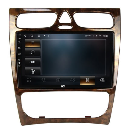 Navigatie HUB64 Mercedes Benz C Class (W203) (2000-2004), 4GB RAM, Android, Quadcore, DSP, GPS, Wi-FI, Carplay, Android Auto, USB, Bluetooth, Waze, Touchscreen, 9 inch