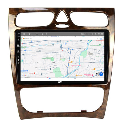 Navigatie HUB64 Benz C Class (W203) (2002-2004), 6GB RAM, Android, Octacore, Slot Sim 4G, DSP, GPS, Wi-FI, Carplay, Android Auto, USB, Bluetooth, Waze, Touchscreen, 9 Inch