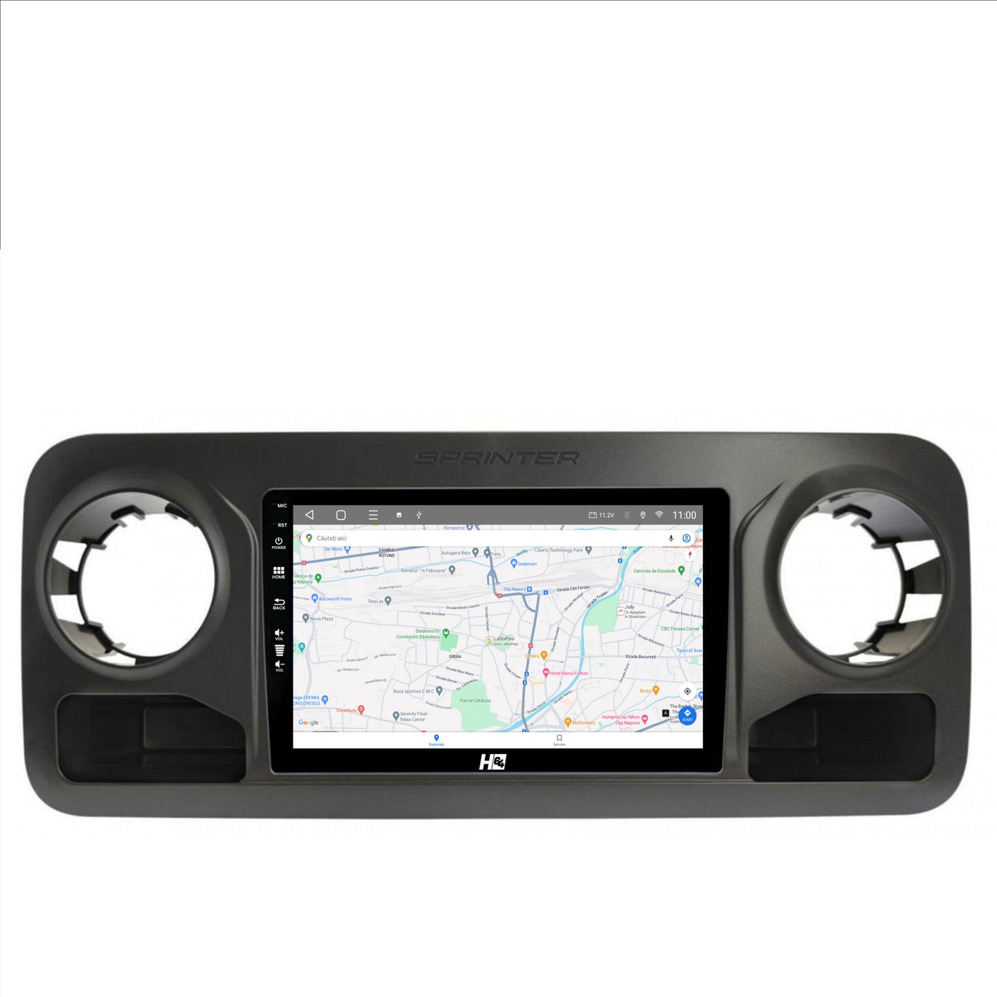 Navigatie HUB64 Mercedes Benz Sprinter (2018+), 6GB RAM, Android, Octacore, Slot Sim 4G, DSP, GPS, Wi-FI, Carplay, Android Auto, USB, Bluetooth, Waze, Touchscreen, 10.1 Inch
