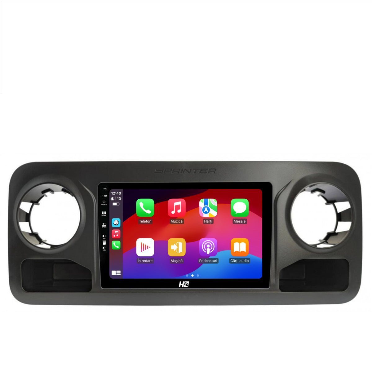 Navigatie HUB64 Mercedes Benz Sprinter (2018+), 6GB RAM, Android, Octacore, Slot Sim 4G, DSP, GPS, Wi-FI, Carplay, Android Auto, USB, Bluetooth, Waze, Touchscreen, 10.1 Inch