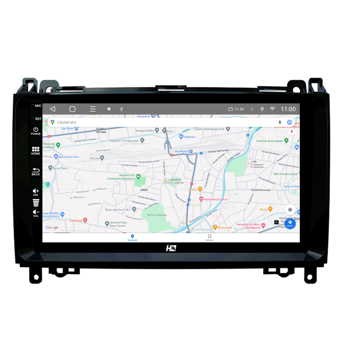 Navigatie HUB64 Mercedes Benz Sprinter, Viano, Vito, A/B Class, Crafter, 4GB RAM, Android, Octacore, Slot Sim 4G, DSP, GPS, Wi-FI, Carplay, Android Auto, USB, Bluetooth, Waze, Touchscreen, 9