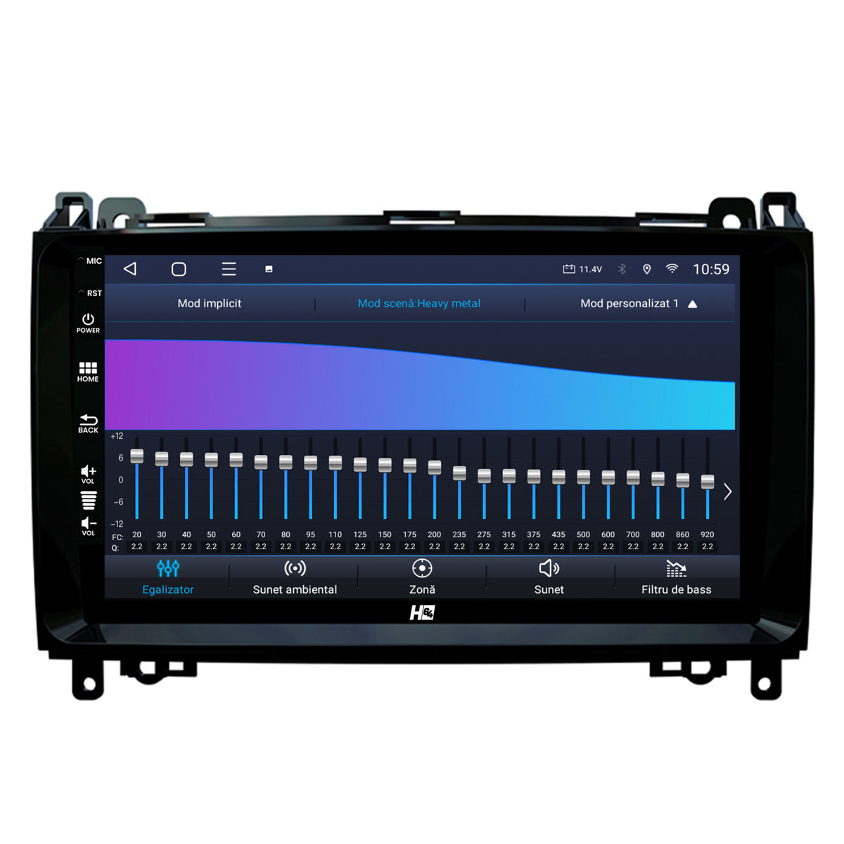 Navigatie HUB64 Mercedes Benz Sprinter, Viano, Vito, A/B Class, Crafter, 4GB RAM, Android, Octacore, Slot Sim 4G, DSP, GPS, Wi-FI, Carplay, Android Auto, USB, Bluetooth, Waze, Touchscreen, 9