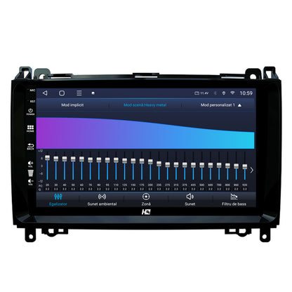 Navigatie HUB64 Mercedes Benz Sprinter, Viano, Vito, A/B Class, Crafter, 4GB RAM, Android, Octacore, Slot Sim 4G, DSP, GPS, Wi-FI, Carplay, Android Auto, USB, Bluetooth, Waze, Touchscreen, 9