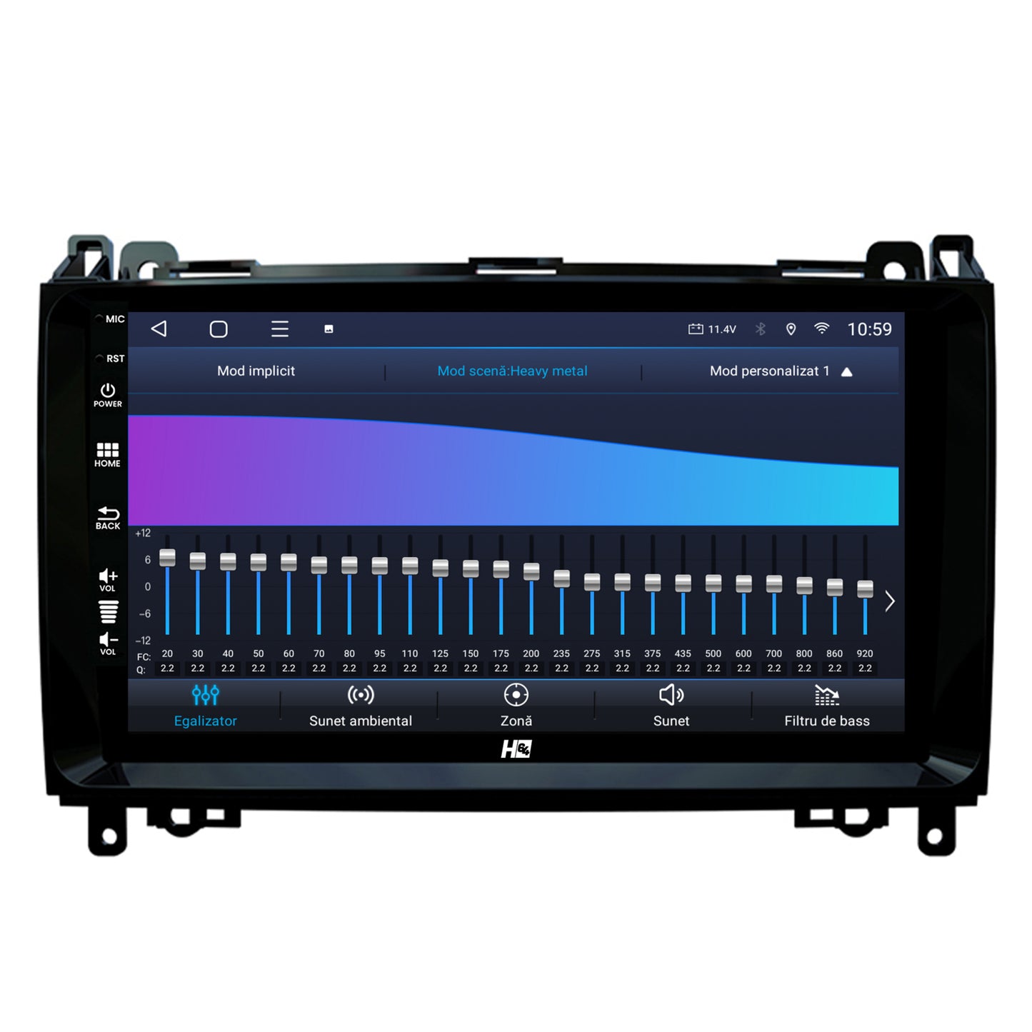 Navigatie HUB64 Mercedes Benz Sprinter, Viano, Vito, A/B Class, Crafter, 6GB RAM, Android, Octacore, Slot Sim 4G, DSP, GPS, Wi-FI, Carplay, Android Auto, USB, Bluetooth, Waze, Touchscreen, 9