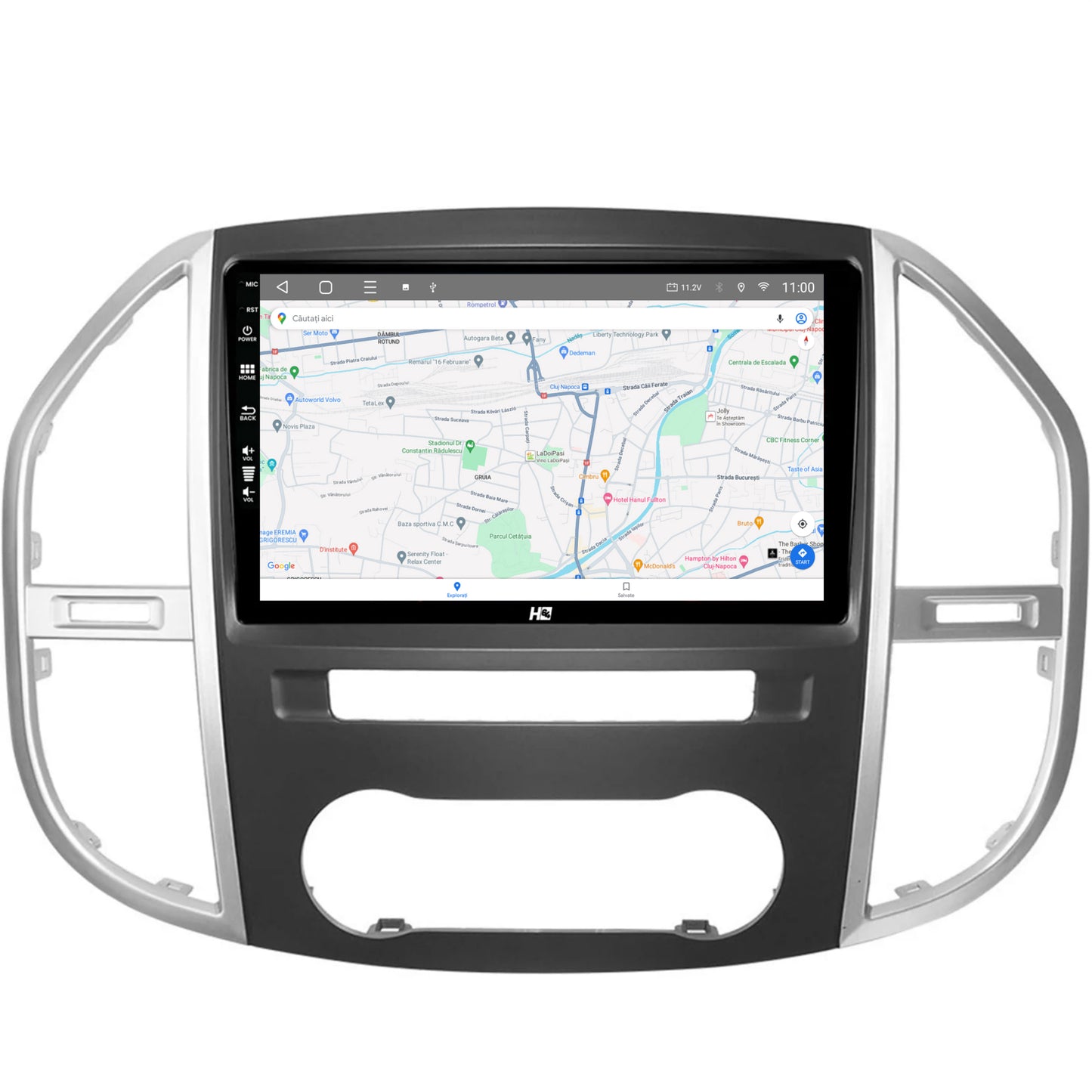 Navigatie HUB64 Mercedes Benz Vito (2016+), 4GB RAM, Android, Quadcore, DSP, GPS, Wi-FI, Carplay, Android Auto, USB, Bluetooth, Waze, Touchscreen, 9 inch