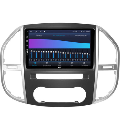 Navigatie HUB64 Mercedes Benz Vito (2016+), 8GB RAM, Android, Octacore, Slot Sim 4G, DSP, GPS, Wi-FI, Carplay, Android Auto, USB, Bluetooth, Waze, Touchscreen, 9 Inch