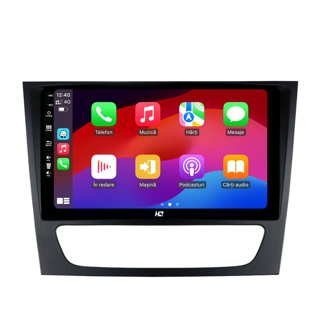 Navigatie HUB64 Mercedes Benz W211/CLS, 2GB RAM, Android, GPS, Wi-FI, Carplay, Android Auto, USB, Bluetooth, Radio, Waze, Touchscreen, 9 inch