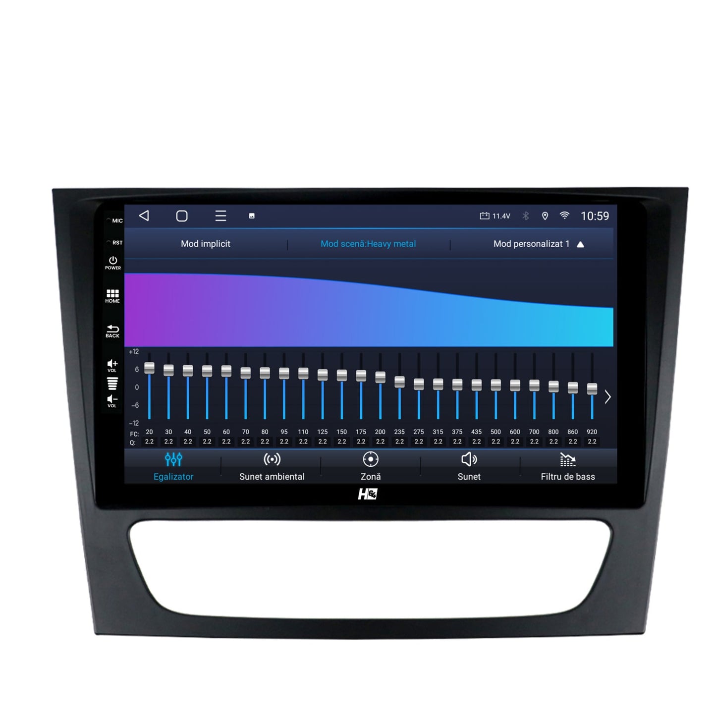 Navigatie HUB64 Mercedes Benz W211/CLS, 6GB RAM, Android, Octacore, Slot Sim 4G, DSP, GPS, Wi-FI, Carplay, Android Auto, USB, Bluetooth, Waze, Touchscreen, 9 Inch