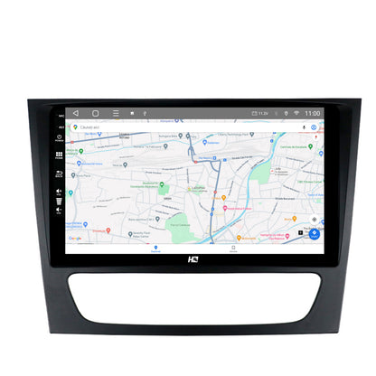 Navigatie HUB64 Mercedes Benz W211/CLS, 8GB RAM, Android, Octacore, Slot Sim 4G, DSP, GPS, Wi-FI, Carplay, Android Auto, USB, Bluetooth, Waze, Touchscreen, 9 Inch