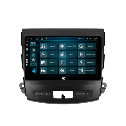 Navigatie HUB64 Mitstubishi Outlander / Peugeot 4007 / Citroen C-Crosser, 2GB RAM, Android, GPS, Wi-FI, Carplay, Android Auto, USB, Bluetooth, Radio, Waze, Touchscreen, 9 inch