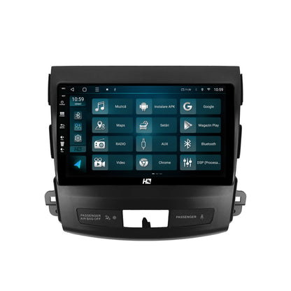 Navigatie HUB64 Mitstubishi Outlander / Peugeot 4007 / Citroen C-Crosser, 6GB RAM, Android, Octacore, Slot Sim 4G, DSP, GPS, Wi-FI, Carplay, Android Auto, USB, Bluetooth, Waze, Touchscreen,