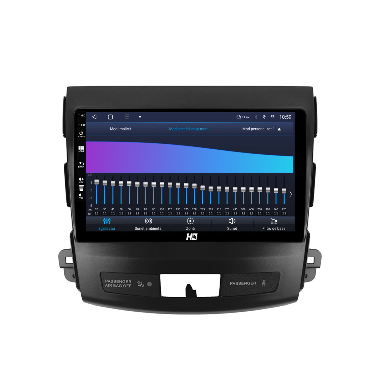 Navigatie HUB64 Mitstubishi Outlander / Peugeot 4007 / Citroen C-Crosser, 6GB RAM, Android, Octacore, Slot Sim 4G, DSP, GPS, Wi-FI, Carplay, Android Auto, USB, Bluetooth, Waze, Touchscreen,
