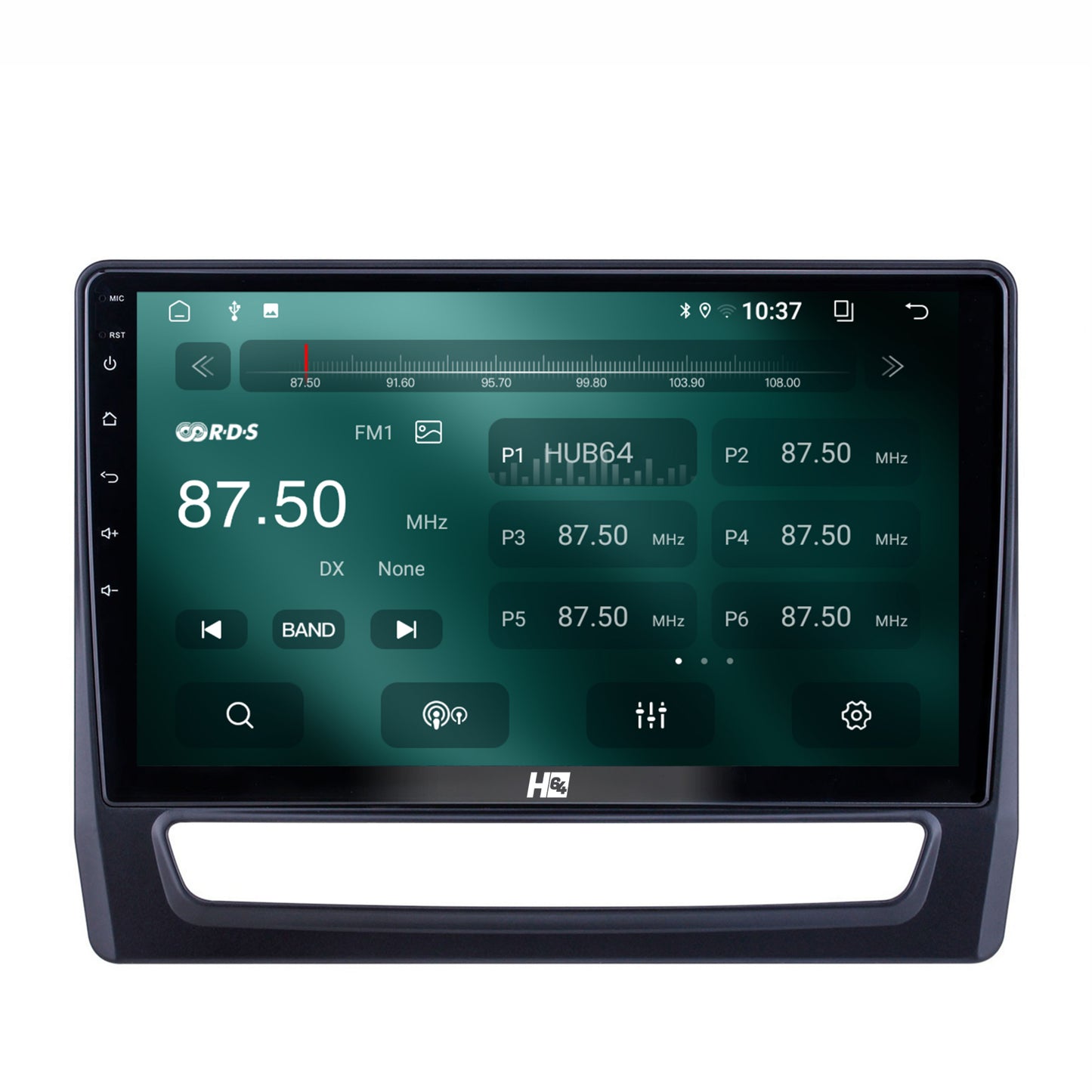 Navigatie HUB64 Mitsubishi ASX (2019+), 2GB RAM, Android, GPS, Wi-FI, Carplay, Android Auto, USB, Bluetooth, Radio, Waze, Touchscreen, 10.1 inch