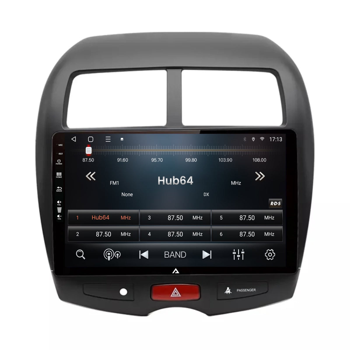 Navigatie HUB64 Mitsubishi ASX / Peugeot 4008 (2010-2018), 6GB RAM, Android, Octacore, Slot Sim 4G, DSP, GPS, Wi-FI, Carplay, Android Auto, USB, Bluetooth, Waze, Touchscreen, 10.1 Inch