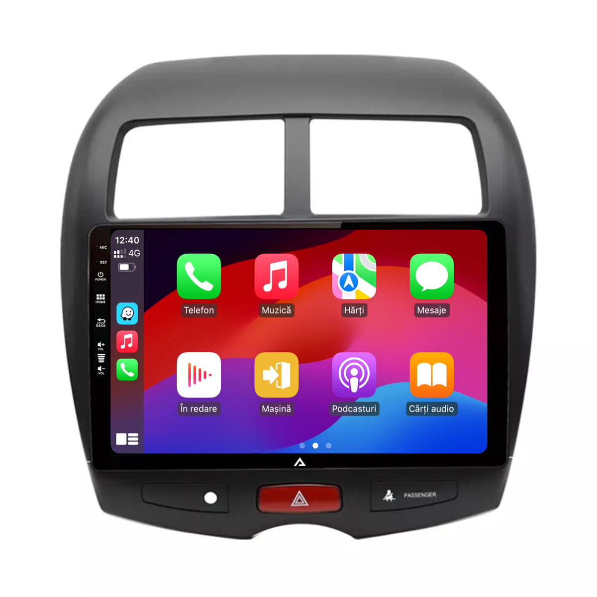 Navigatie HUB64 Mitsubishi ASX / Peugeot 4008 (2010-2018), 8GB RAM, Android, Octacore, Slot Sim 4G, DSP, GPS, Wi-FI, Carplay, Android Auto, USB, Bluetooth, Waze, Touchscreen, 10.1 Inch
