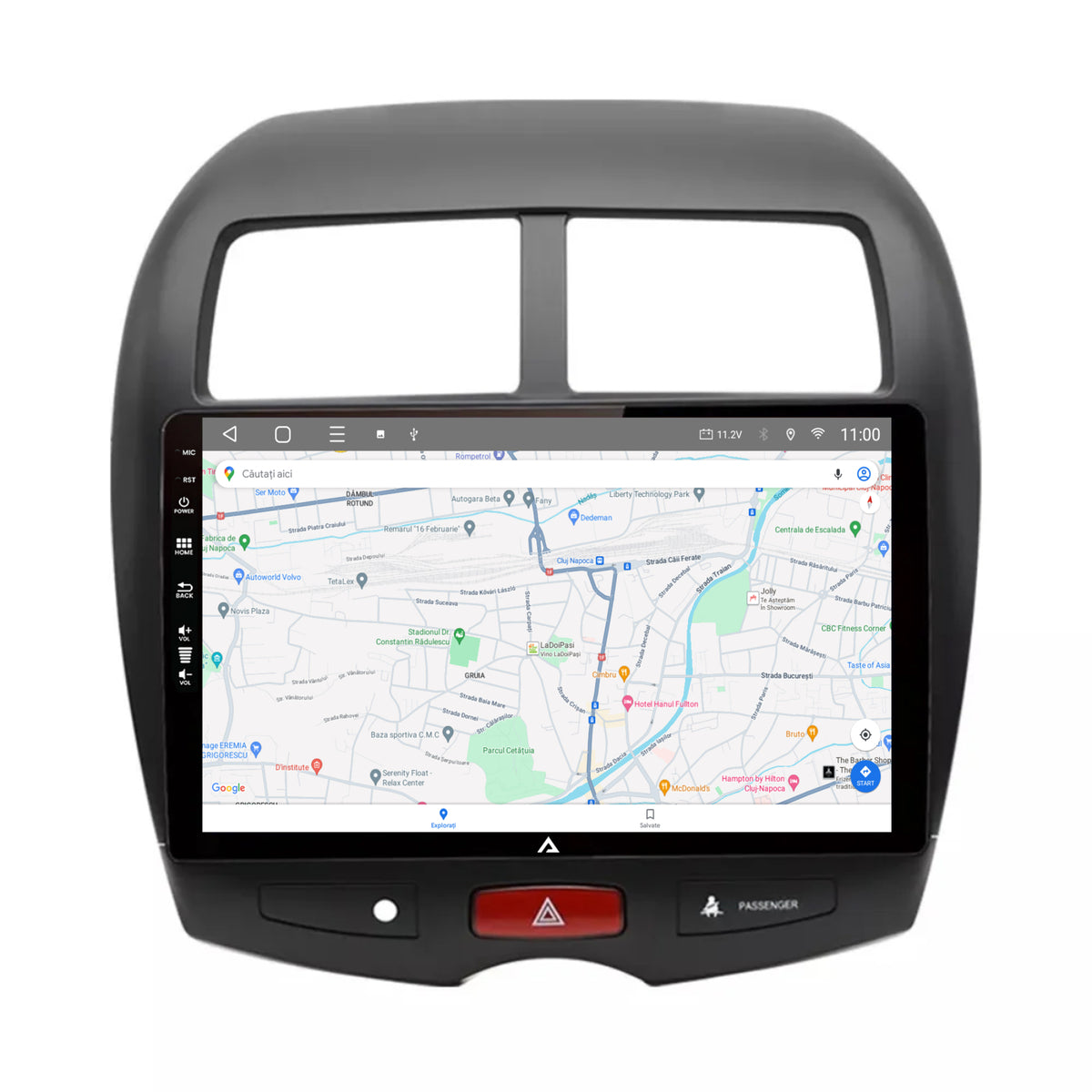 Navigatie HUB64 Mitsubishi ASX / Peugeot 4008 (2010-2018), 8GB RAM, Android, Octacore, Slot Sim 4G, DSP, GPS, Wi-FI, Carplay, Android Auto, USB, Bluetooth, Waze, Touchscreen, 10.1 Inch