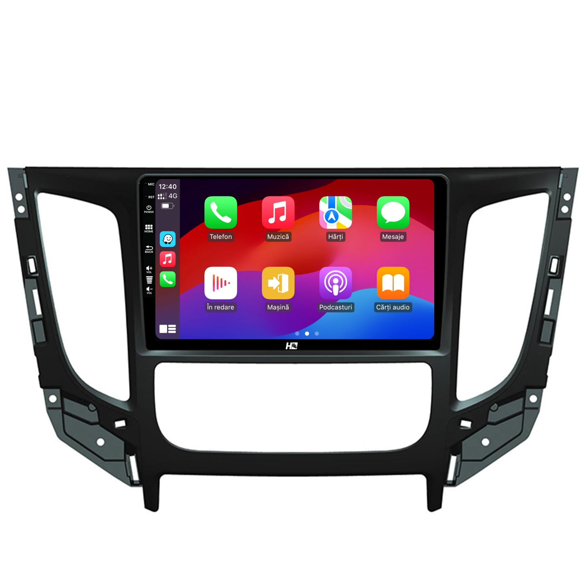 Navigatie HUB64 Mitsubishi L200 (2014-2020), 4GB RAM, Android, Octacore, Slot Sim 4G, DSP, GPS, Wi-FI, Carplay, Android Auto, USB, Bluetooth, Waze, Touchscreen, 9 inch