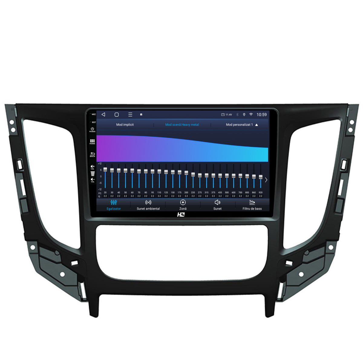 Navigatie HUB64 Mitsubishi L200 (2014-2020), 4GB RAM, Android, Octacore, Slot Sim 4G, DSP, GPS, Wi-FI, Carplay, Android Auto, USB, Bluetooth, Waze, Touchscreen, 9 inch
