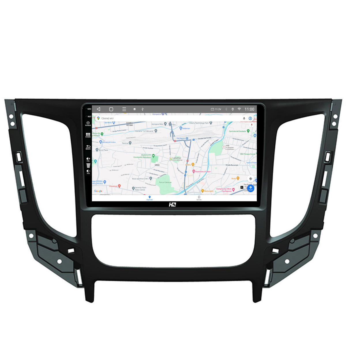 Navigatie HUB64 Mitsubishi L200 (2014-2020), 4GB RAM, Android, Octacore, Slot Sim 4G, DSP, GPS, Wi-FI, Carplay, Android Auto, USB, Bluetooth, Waze, Touchscreen, 9 inch