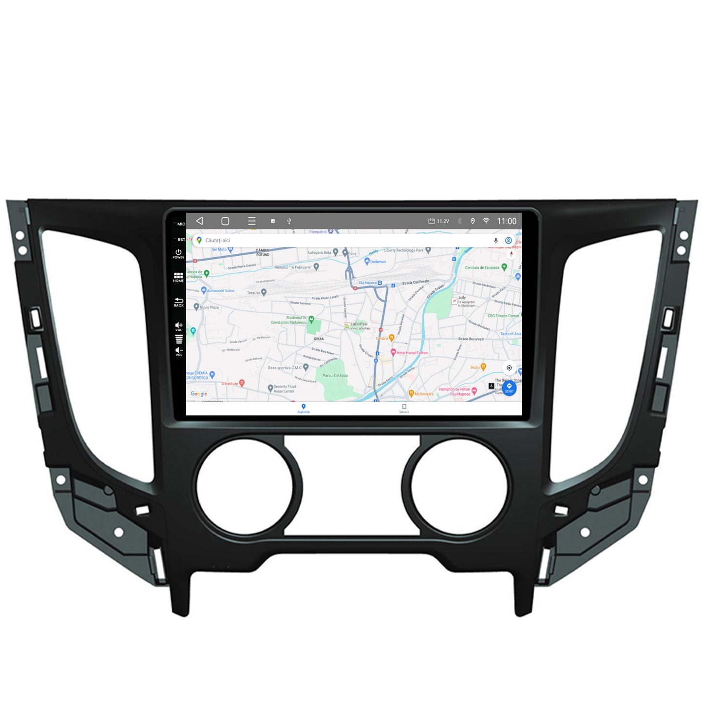Navigatie HUB64 Mitsubishi L200 (2014-2020), 6GB RAM, Android, Octacore, Slot Sim 4G, DSP, GPS, Wi-FI, Carplay, Android Auto, USB, Bluetooth, Waze, Touchscreen, 9 Inch