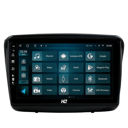 Navigatie HUB64 Mitsubishi L200 / Pajero Sport, 2GB RAM, Android, GPS, Wi-FI, Carplay, Android Auto, USB, Bluetooth, Radio, Waze, Touchscreen, 9 inch