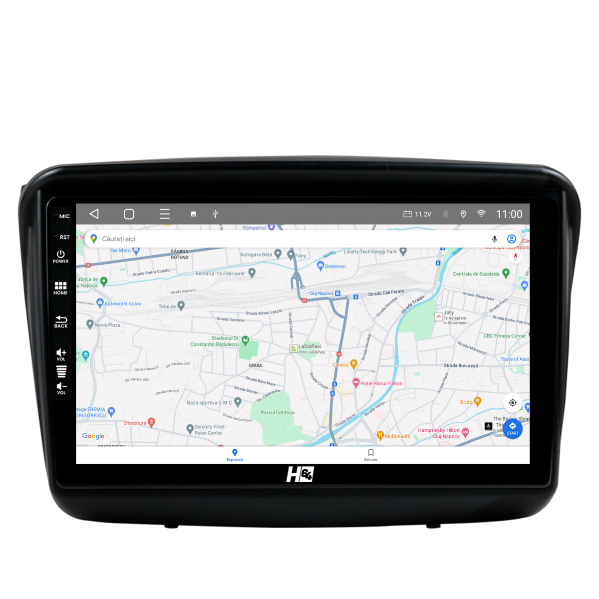 Navigatie HUB64 Mitsubishi L200 / Pajero Sport, 2GB RAM, Android, GPS, Wi-FI, Carplay, Android Auto, USB, Bluetooth, Radio, Waze, Touchscreen, 9 inch